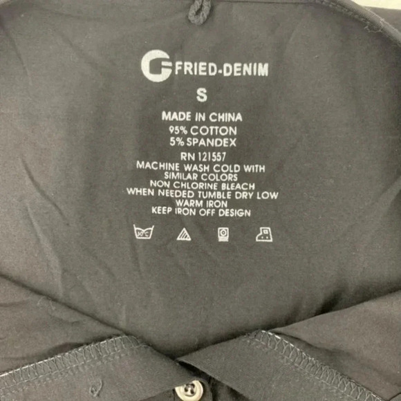 Fried-Denim Short Sleeve Black Size S Men's T-Shirt - Picture 10 of 10
